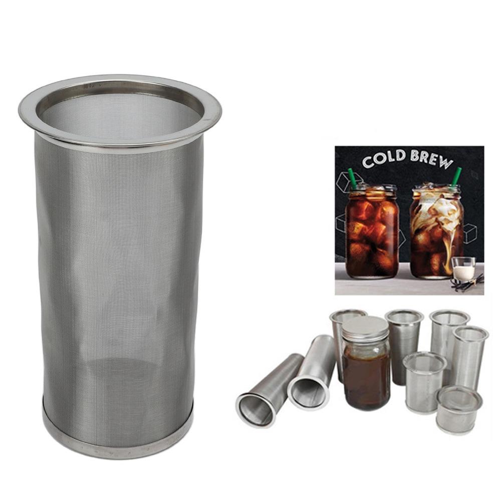 Stainless Steel Cold Brew Coffee Filter Ultra Fine Mesh Wide Mouth Coffee Filter Iced Tea Maker
