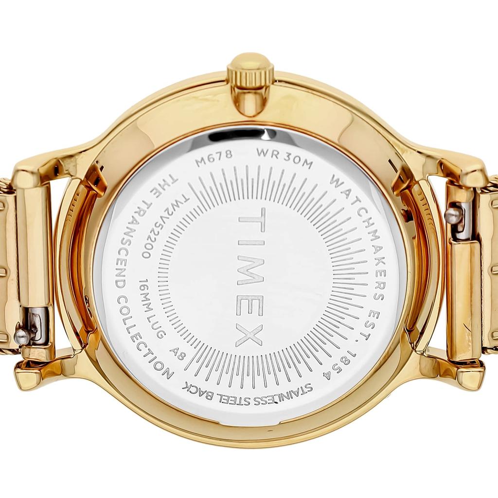 [TIMEX] Watch Timex TRANSCEND Gold Dial Brass Mineral Glass Quartz Japanese Movement 34MM America Watch TW2V52200 Women's