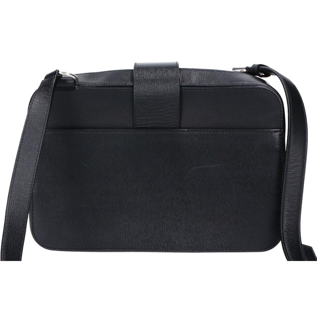 Balenciaga [Хорошее состояние] 637881 Сумка на плечо из кожи Tuck черная Б/у