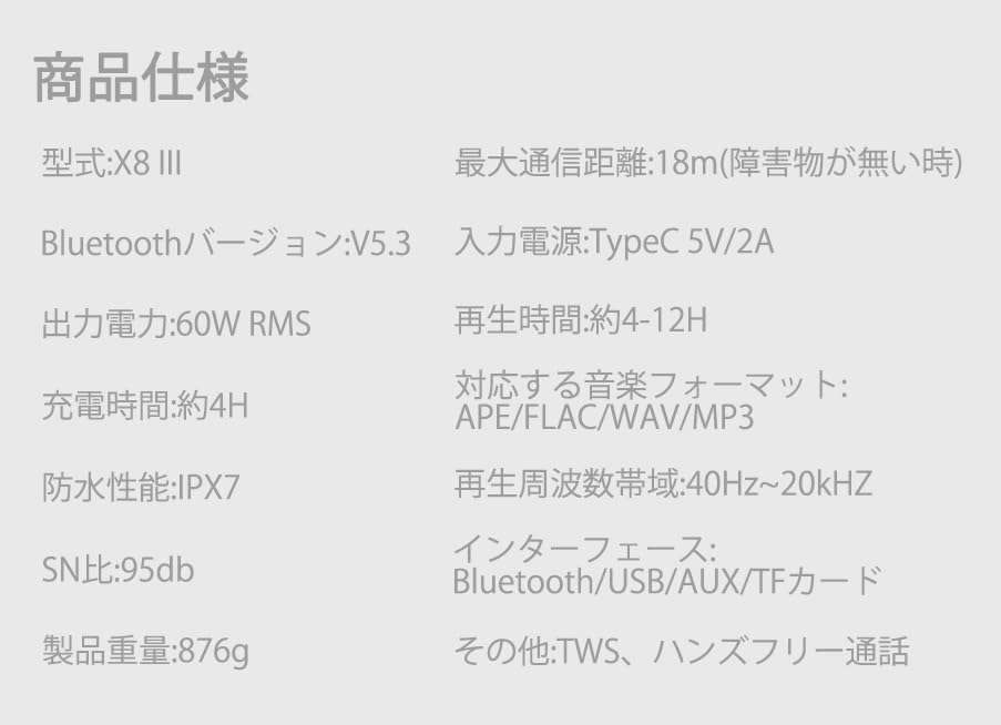 XDOBO X8 III Bluetooth 60 Вт Пиковая Усиленная DSP Bluetooth Пассивная Громкая До 12 Часов Непрерывного Настроения Беспроводная Портативная Колонка Динамик, Выход, Бас,