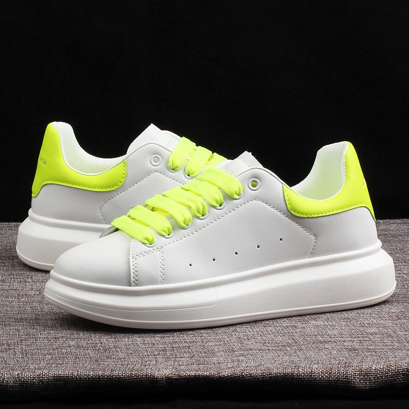 White Shoes for Men Thick Soles for Men Skateboard Shoes for Lovers Casual Sports Shoes for Men Light Travel Shoes