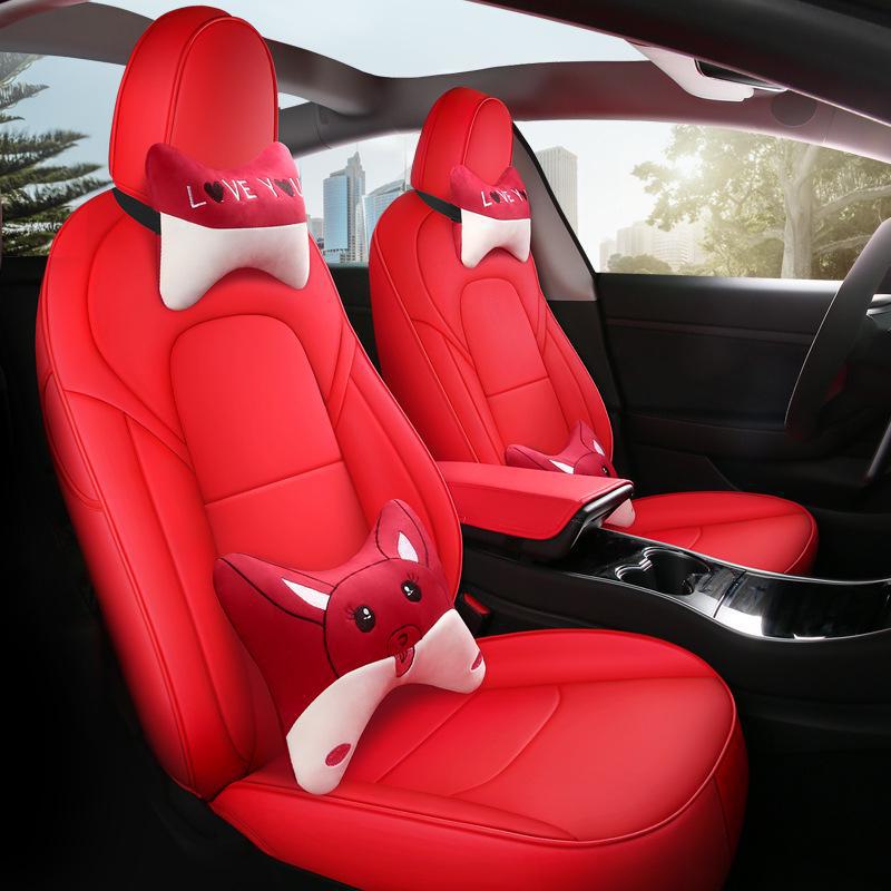 Tesla Model 3 Special Full Surround Five-Seat Leather Seat Cover