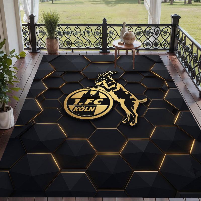 Soft Floor Carpet FC Köln Pattern Area Rug Decorative Mat For Home Room Decoration
