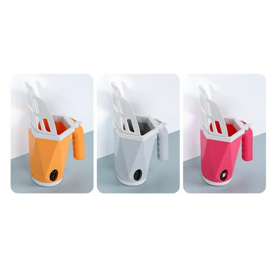 Совок для кошачьего туалета с мусорным контейнером Эргономичная ручка Лопата для кошачьего туалета Портативный совок для кошачьего туалета Сито для кошачьего туалета с дозатором отходов