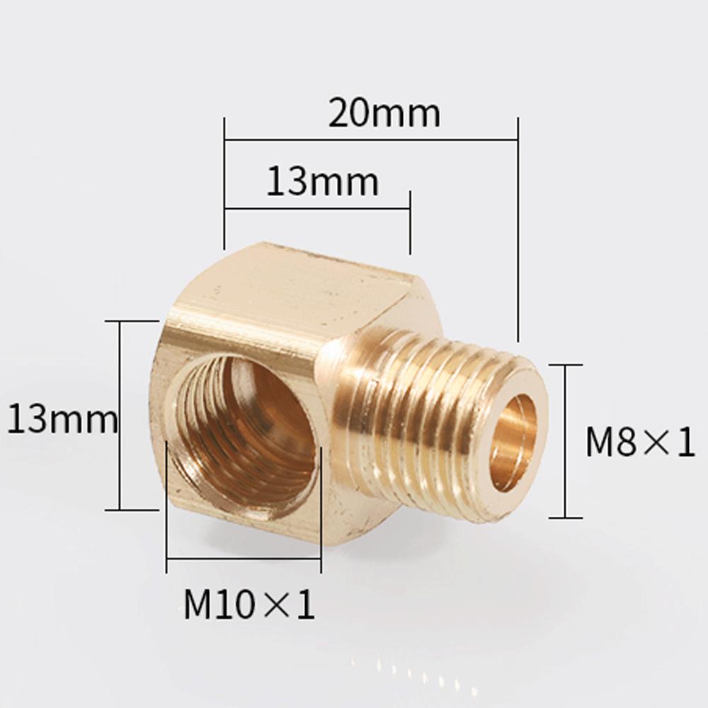 M6 M8 M10 1/8" 1/4" 3/8" BSP Female Male Brass 90 Degree Elbow Pipe Fitting Coupler Connector Water Lubrication Tubing Block