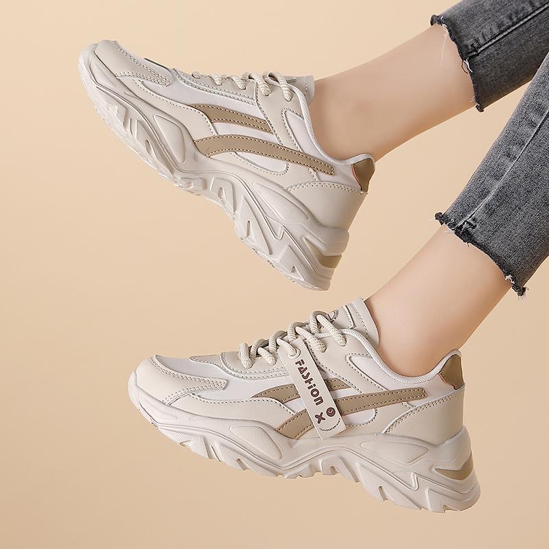 MCTIN Кроссовки на платформе. Женские вулканизированные туфли на толстой подошве. Женские массивные черные туфли.