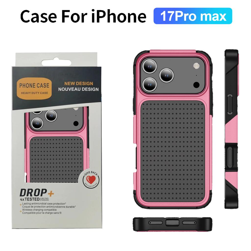 Военный Противоударный Защитный Чехол для Телефона Для IPhone Air 17 16 15 14 Plus 13 12 11 Pro Max Вентиляционное Отверстие OTT Armor Box Задняя Крышка