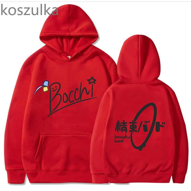2023 толстовки унисекс Bocchi The Rock, черная толстовка с капюшоном Hitori Gotou, зимняя одежда большого размера, пуловер, уличная одежда с длинными рукавами