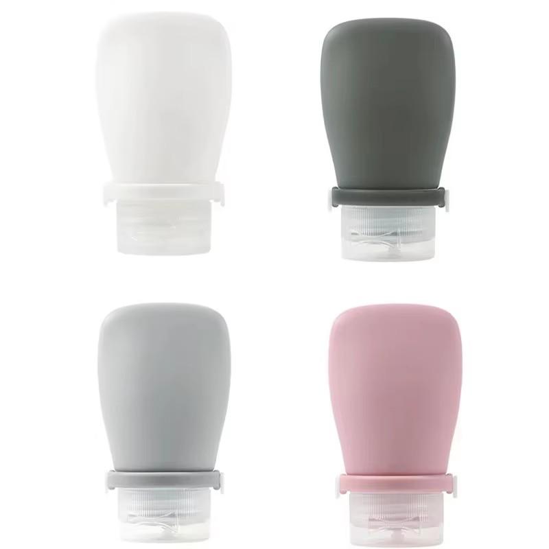 1-4Pcs Refillable Silicone Travel Bottle Leakproof Refillable Bottle For Shampoo Skin Care Products Portable Travel Supplies
