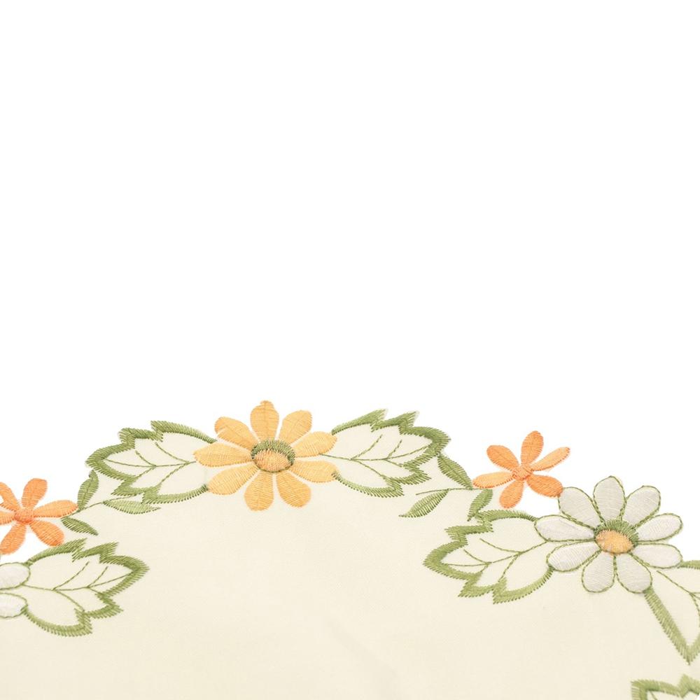 Easter Party decor Satin Fabric Home Decoration Embroidery Craft Placemat Doily Coaster Cup Pad