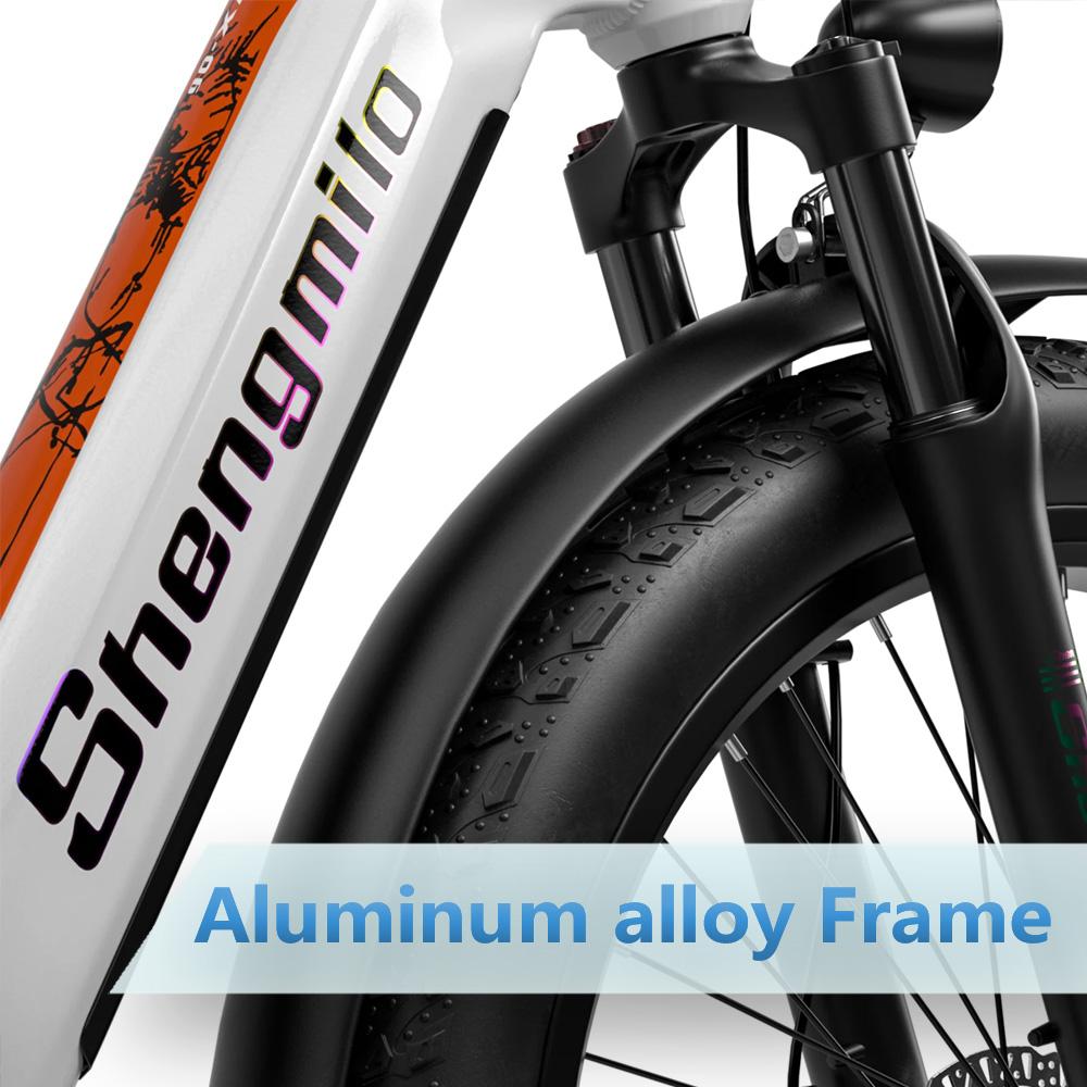 Shengmilo MX06 26" Fat Tire E-Bike with Bafang 1000W Motor, Samsung 48V 17.5Ah Battery, Shimano 7-Speed, 42KM/H Top Speed, 80Nm Torque, 90KM PAS Range