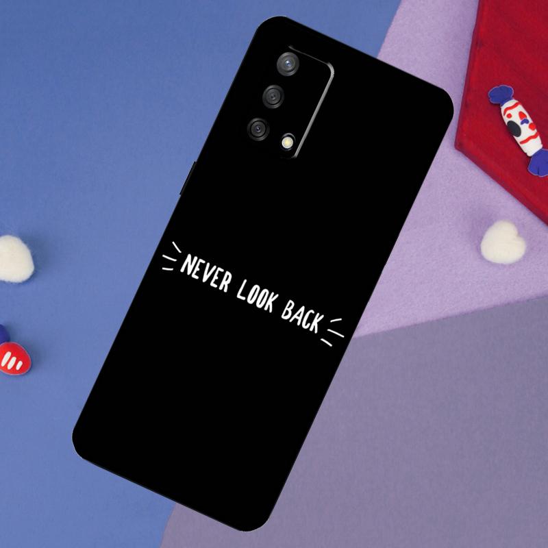 Простой Минималистичный Черный Чехол с Цитатой Для Oppo A78 A18 A38 A74 A94 A54 A58 A98 A80 A60 A40 A96 A76 A16 A15 A17 A57 A5 A6 Pro