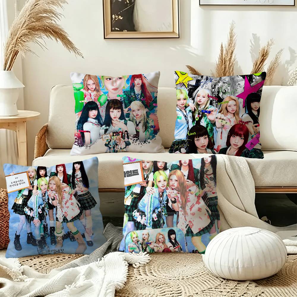 Girl group U-Unchild Pillowcase toon Gift Cushion Cover Bedroom Home Sofa Chair Seat Decor pillow case