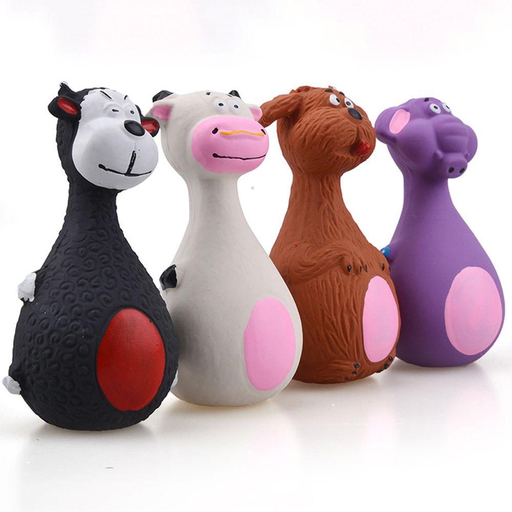 Animal Bite Resistant Rubber Rubber Vocal Toys Sound Squeaky Latex Dog Toys Chew Playing