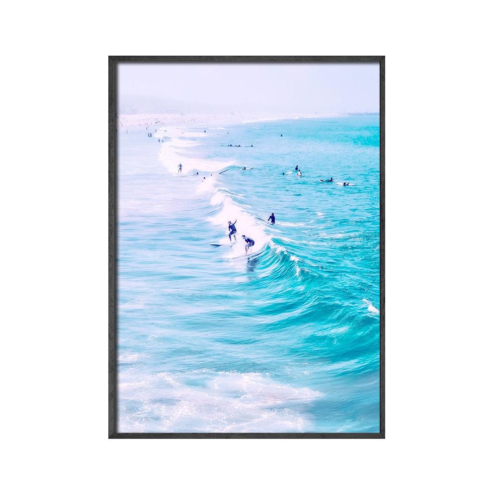California Print Set Surf Wall Art Canvas Painting Beach Posters Surfboard Prints Coastal Decor Paintings for Living Room Wall