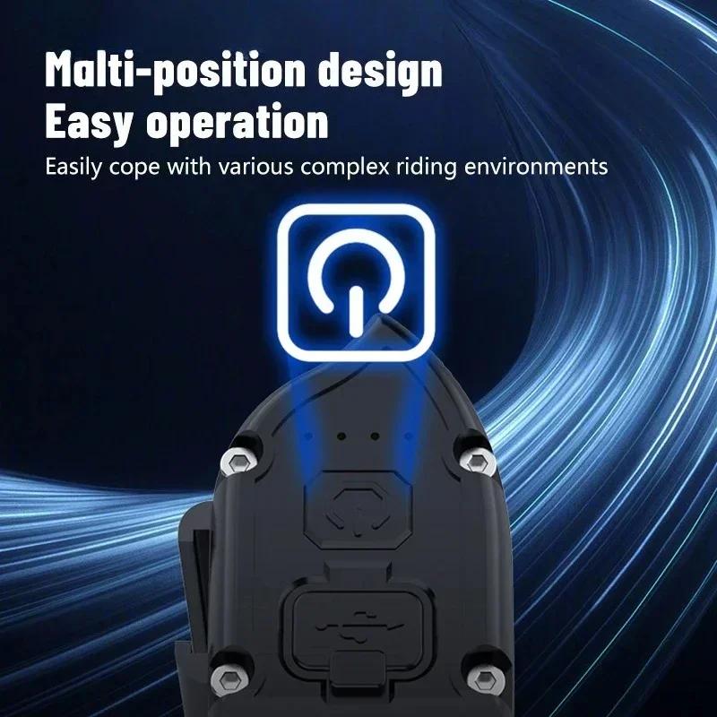 Яркая велосипедная фара - Перезаряжаемая USB-C 2000 люмен LED, Водонепроницаемый IPX5 велосипедный фонарь для ночной езды по дороге/МТБ (5 режимов освещения)