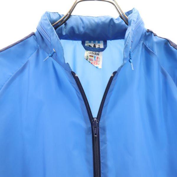 Adidas винтажная куртка 80-х с логотипом Трилистник и 3 полосками, нейлоновая, размер 36, горная парка, мужская, б/у
