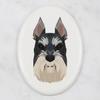 Sznaucer, Schnauzer I -Płytka Ze Zdjęciem I Napisem Geometryczna Marki Art-Dog