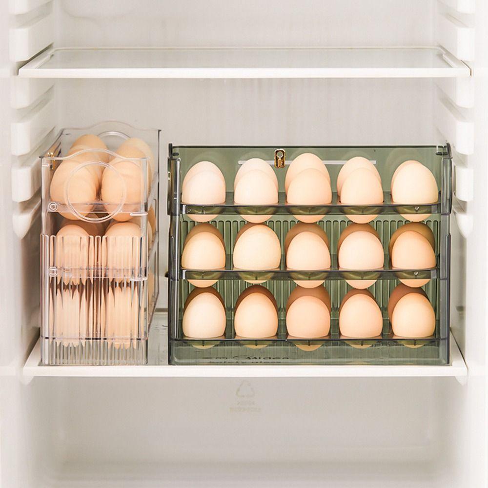 Placstic Egg Tray 30 Grid Egg Organiser New Egg Dispenser for Kitchen Storage