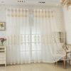 Luxury European Embroidered Gauze Curtains, Living Room, Balcony Curtains, Bedroom Embroidery Curtains