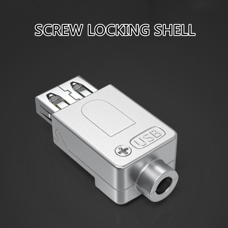 Адаптер клеммной колодки USB USB 2.0 штекерный разъемный модуль без пайки винтами Замена для зарядки и передачи данных кабеля
