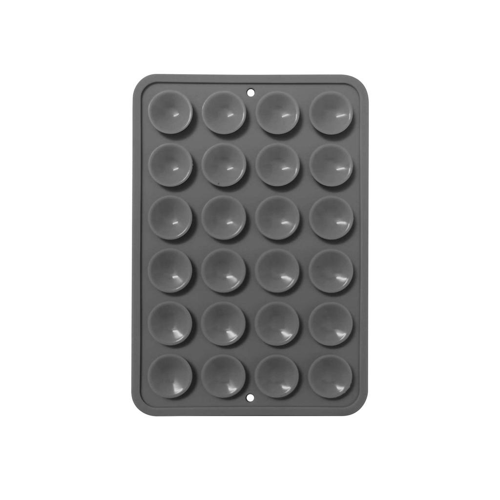 Черная силиконовая противоскользящая подставка для телефона: 24 Портативные, Минималистичные Наклейки на Присосках