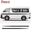 2PCS Racing Car Door Waist Line Side Stripes Stickers For Toyota Hiace 200 Auto Decor Vinyl Film Decals Tuning Accessories
