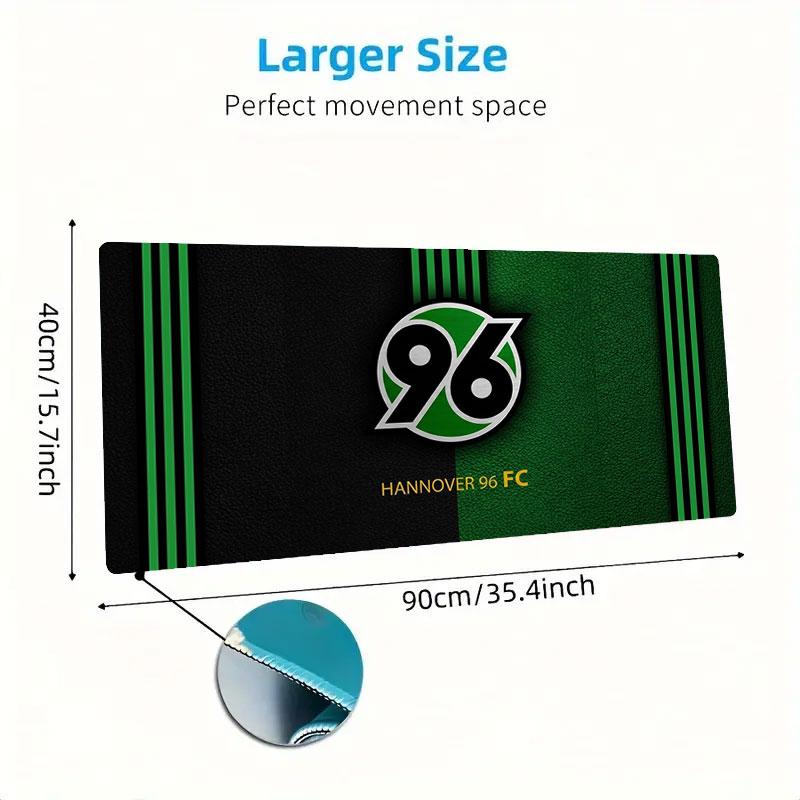 Hannover 96 Large Size Mouse Pad Large Gaming Table Cushion Non-slip Laptop Tablet Big Mousepad XXL Mat Mini PC Playmat With Lock edge
