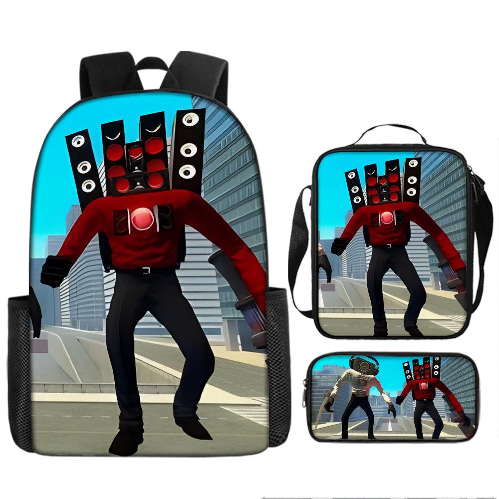 Туалетный человек пародия школьный рюкзак новый ученик рюкзак ранец пенал