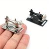 Micro Landscape Metal Sewing Machine Miniatures Decoration 1:12 Scale Length 3.5cm
