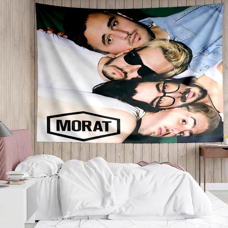 1PC Morat Band Tapestry Accessories Playroom Tapestry, for Bedroom,Livingroom, dormitory Room Wall Decor Fan Birthday Gifts