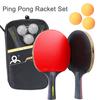 Table Tennis Racket 2 Professional Ping Pong Racket Set Pimples-in Rubber Hight Quality Blade Bat Paddle with 3 Table Tennis
