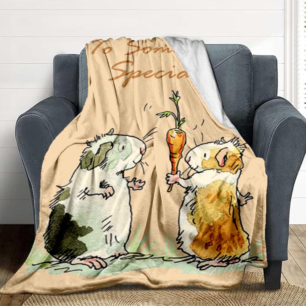 Special Hamster Flannel Blanket Throw Blanket Soft Warm Sofa Bed Camping Car home Decor Unique Christmas Gift C9302567