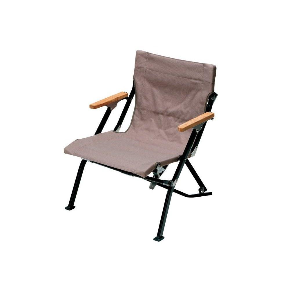Snow Peak Low Chair 30 Short Compact Backrest Comfortable Camping Climbing Outdoor Disaster Preparedness Gray LV-093GY