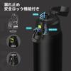 SANTECO Water Stainless Steel Vacuum Cold Warm Easy To Direct Beverage Stylish NEVIS Black Bottle, 1.5 Liters, Thermos, 1500ML, Bottle, Sports,