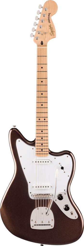 Squier by Series Jaguar Maple Fingerboard White Pickguard Mystic Metallic Brown Squier Fender/Affinity