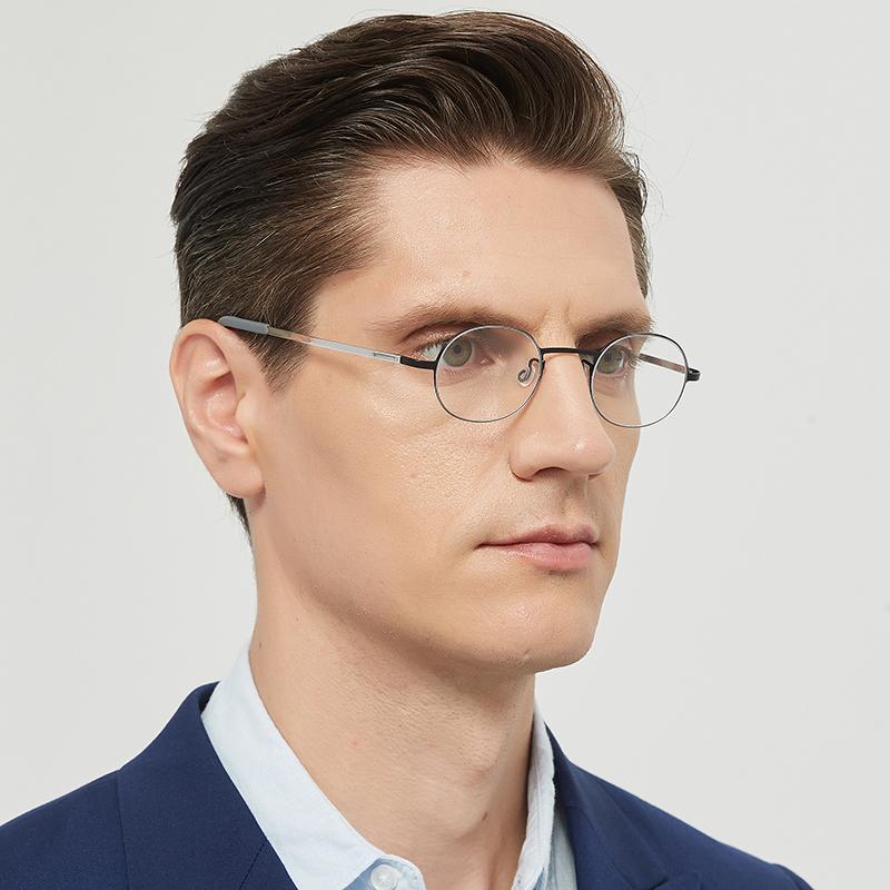 Denmark Men Small Round Eyeglasses Ultralight Small Face 130mm Glasses Frame Women Titanium Light Weight Spectacles Gafas New