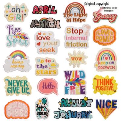 Оригинальная английская вышитая нашивка Дуку - самоклеящаяся аппликация для одежды для DIY