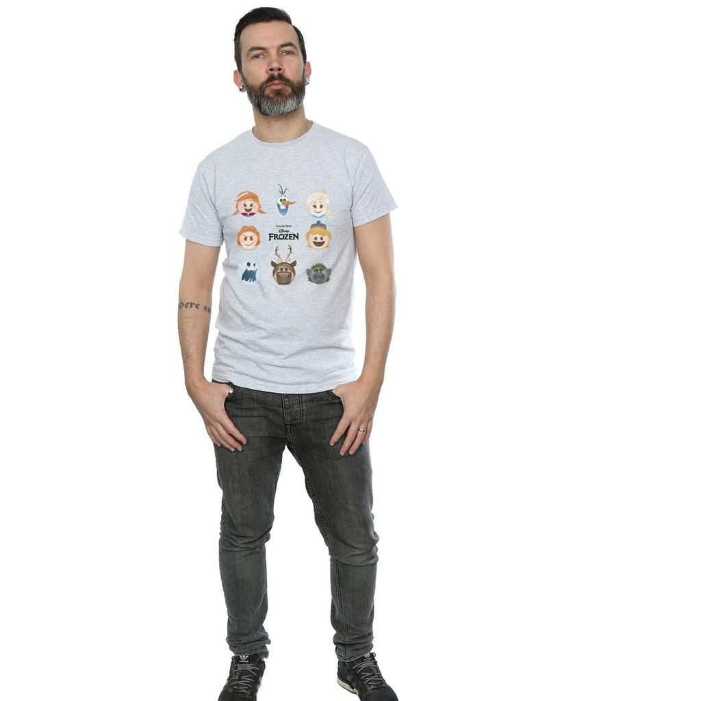 Disney Mens Frozen Heads T-Shirt