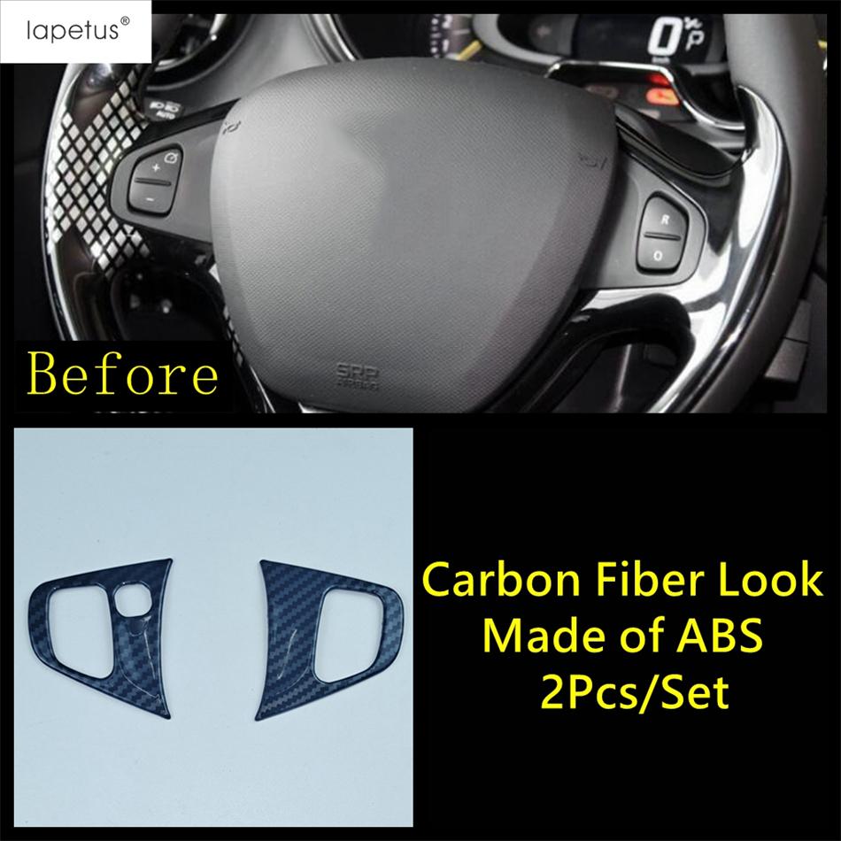 Car Steering Wheel Stickers Cover Trim Carbon Fiber Interior Accessories For Renault Clio4 Clio 4 2013 2014 2015 2016 2017 2018