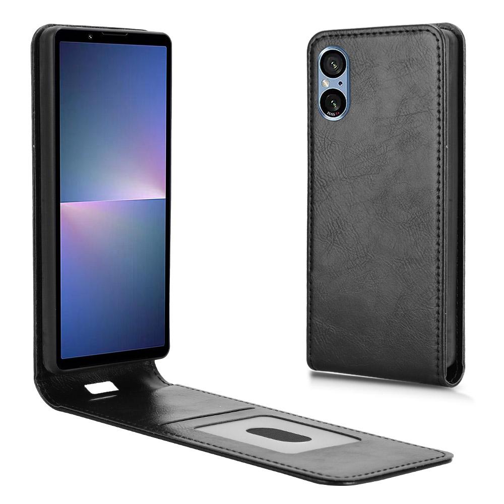 Для Sony Xperia 5 V Чехол с карманом для карт Магнитный вертикальный флип Кожаный чехол для телефона