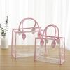 PVC Gift Bag Pink White Storage Bag Creative Shopping Bags