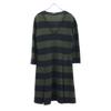 MAX&CO Border 7 Minutes Sleeve Knit One Piece M Black X Khaki Women Used