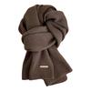 Women Scarf Solid Color Thickened Windproof Warm Versatile Scarf Daily Winter Outdoor Cycling Long Scarf