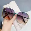 Sunglasses Women'S Trendy Sunglasses Women'S Uv Protection Round Face Big Face Thin