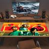 Игровой коврик для мыши в стиле «Игра в кальмара», большой коврик для игровой поверхности стола, нескользящий коврик для ноутбука, планшета, большой коврик для мыши XXL, мини-ПК, игровой коврик с заблокированным краем