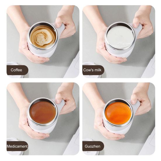 Magnetic Self-Stirring Coffee Mug 400ml Electric Stirring Cup with Lid Automatic Mixing