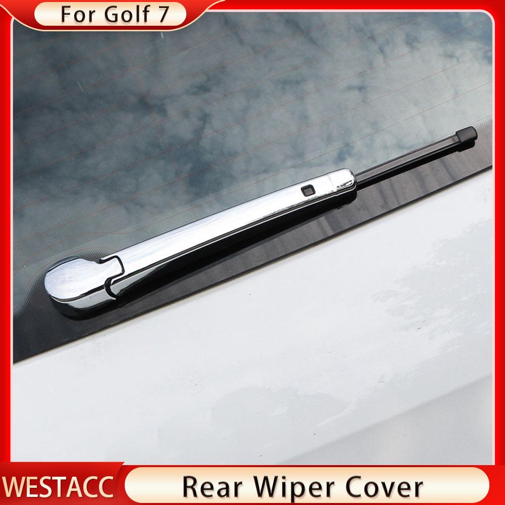 ABS Chrome Car Rear Windshield Wiper Protection Cover Trim for Volkswagen VW Golf 7 7.5 MK7 MK7.5 2013 -