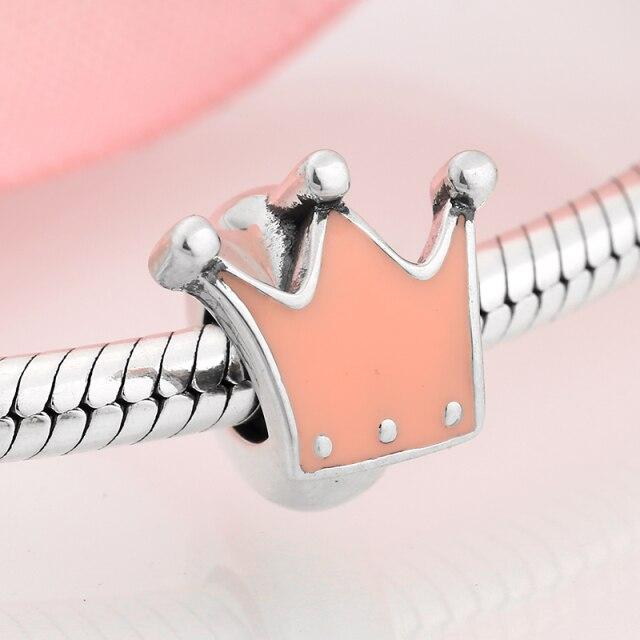 100 %Authentic Sterling Color Voguish Stylish Women Charms Spacer Stopper Beads Fit Original Charm Bracelets Jewelry MakingFashion Charm