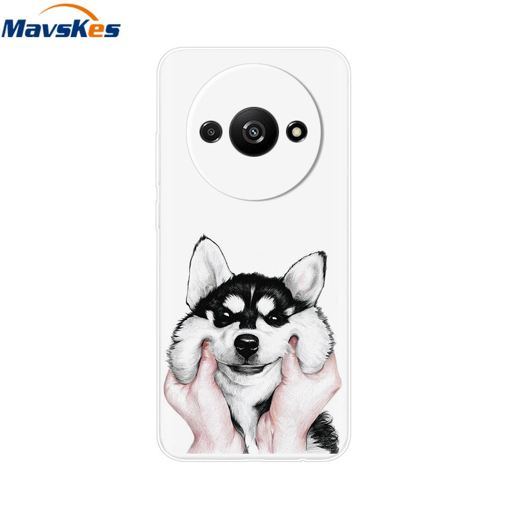 Чехол для Xiaomi Redmi A3 RedmiA3 Funda 6.71'' Прозрачная Мягкая Силиконовая Задняя Крышка Для Xiaomi Redmi A3 Ударопрочный Coque Бампер